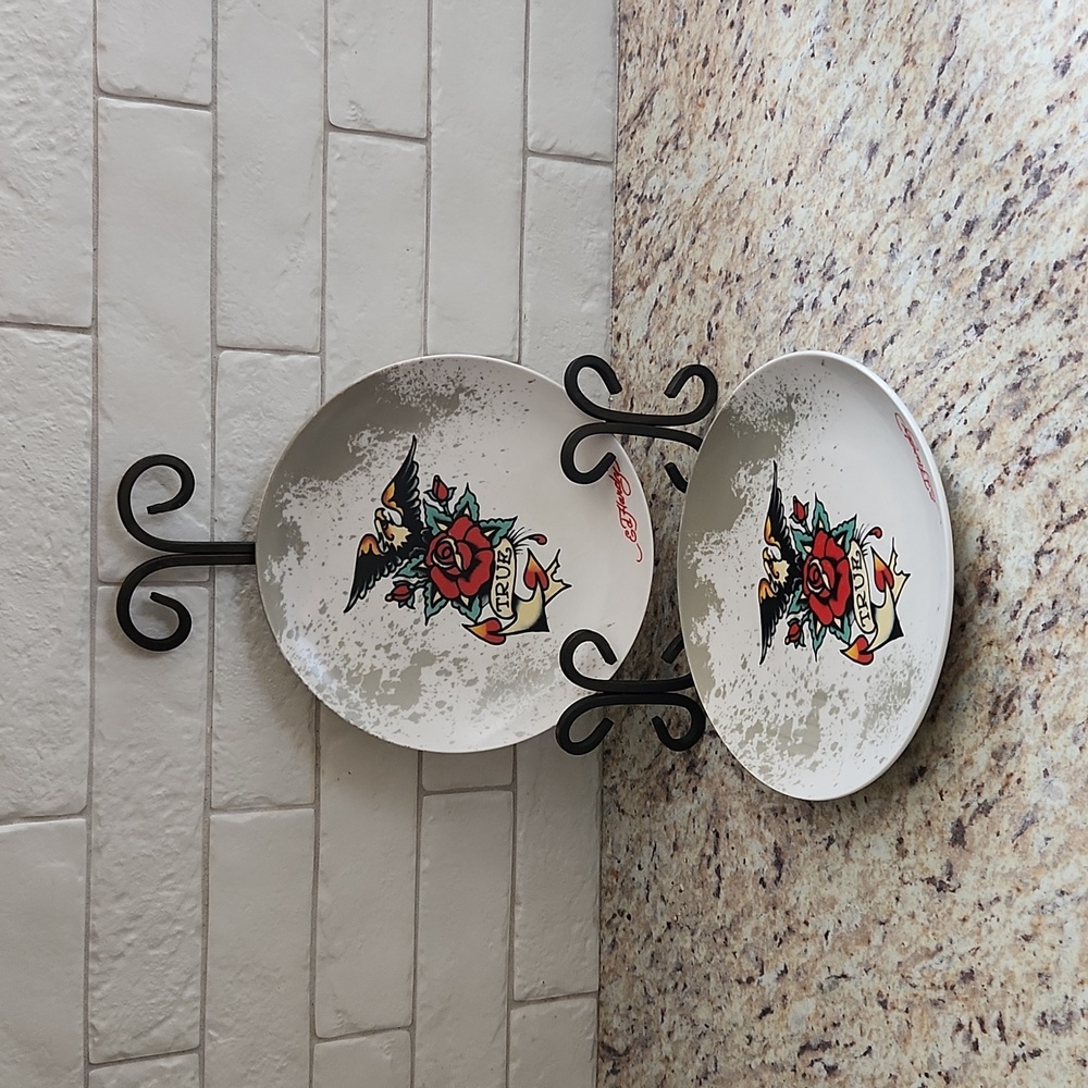 Vintage Ed Hardy Plates